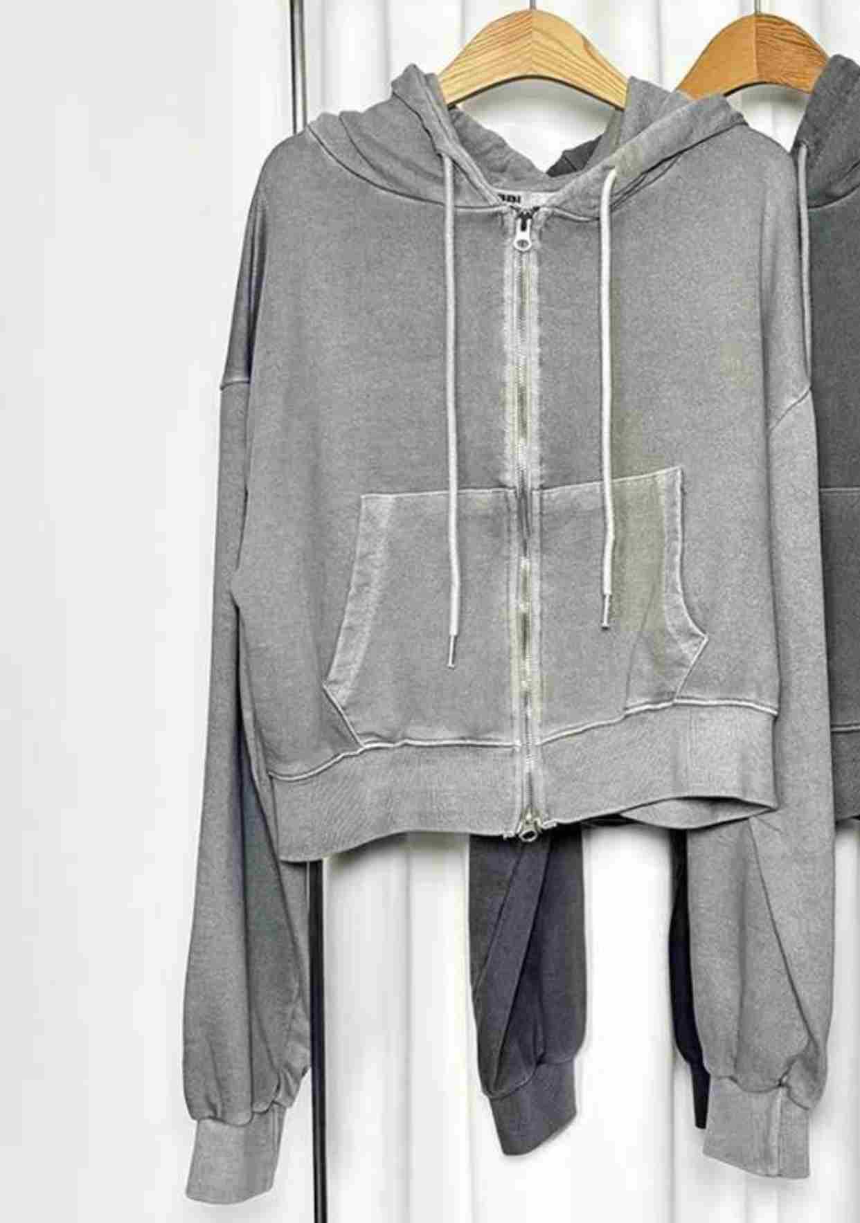 BBIBBICO韓國直郵女士新款休閑26春夏時尚夾克連帽拉鏈衫BBIBBICO夾克