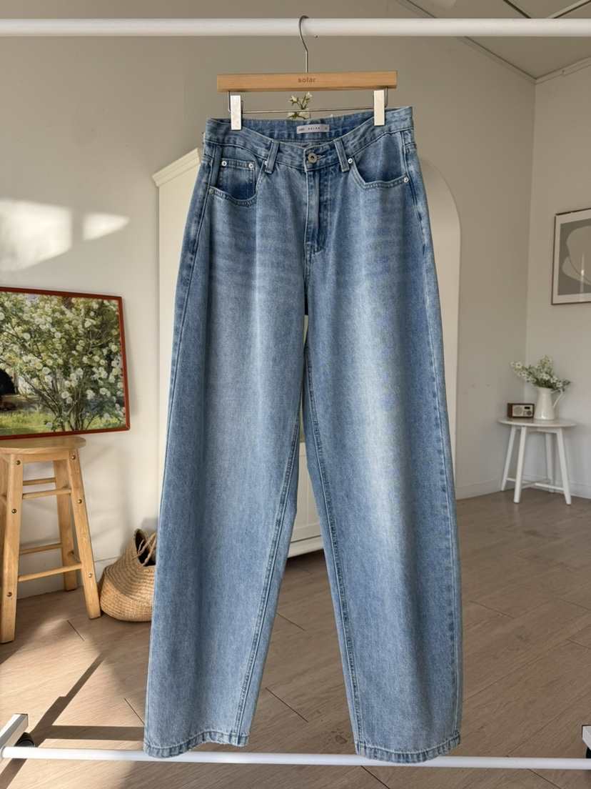 SOLAR韓國代購女士新款時尚推薦休閑真品熱賣職業人氣牛仔褲SOLAR牛仔褲