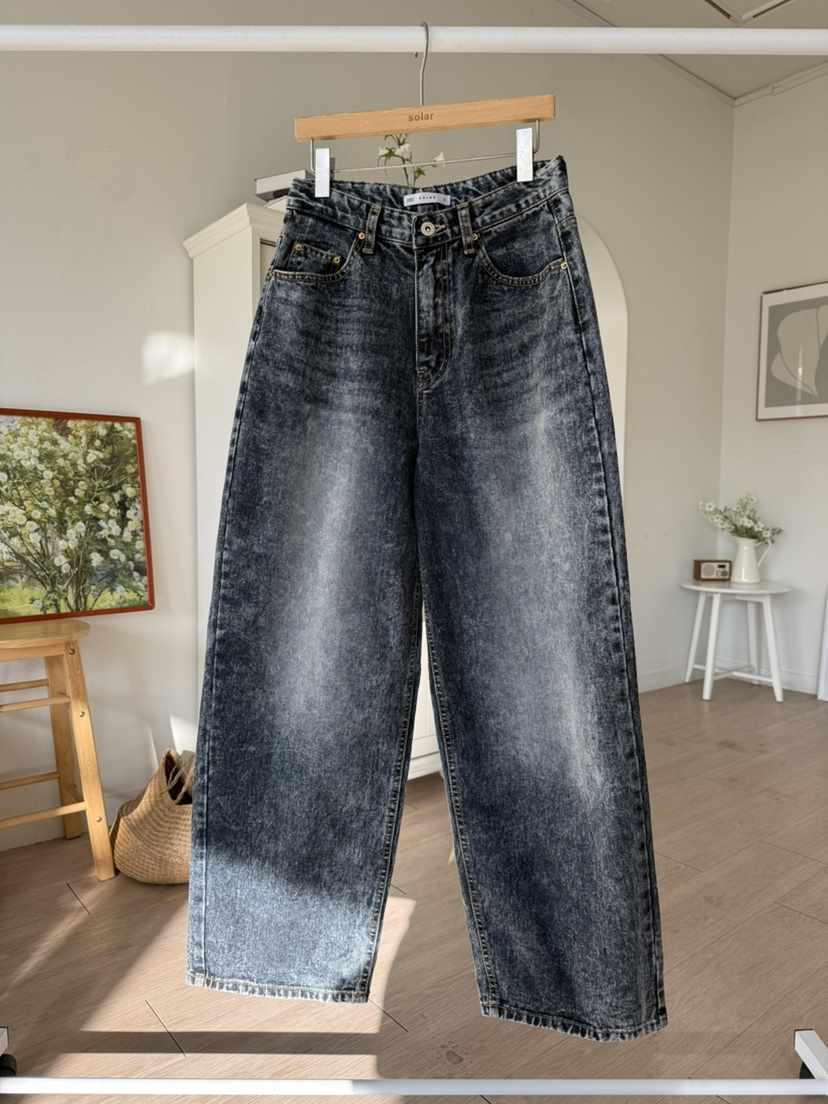 SOLAR韓國直郵女裝新品真品26春夏時尚推薦職業熱賣牛仔褲SOLAR牛仔褲