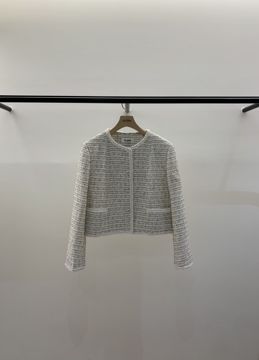 LA CREME東大門實拍女裝新款熱賣時尚職業真品夾克粗花呢LA CREME夾克