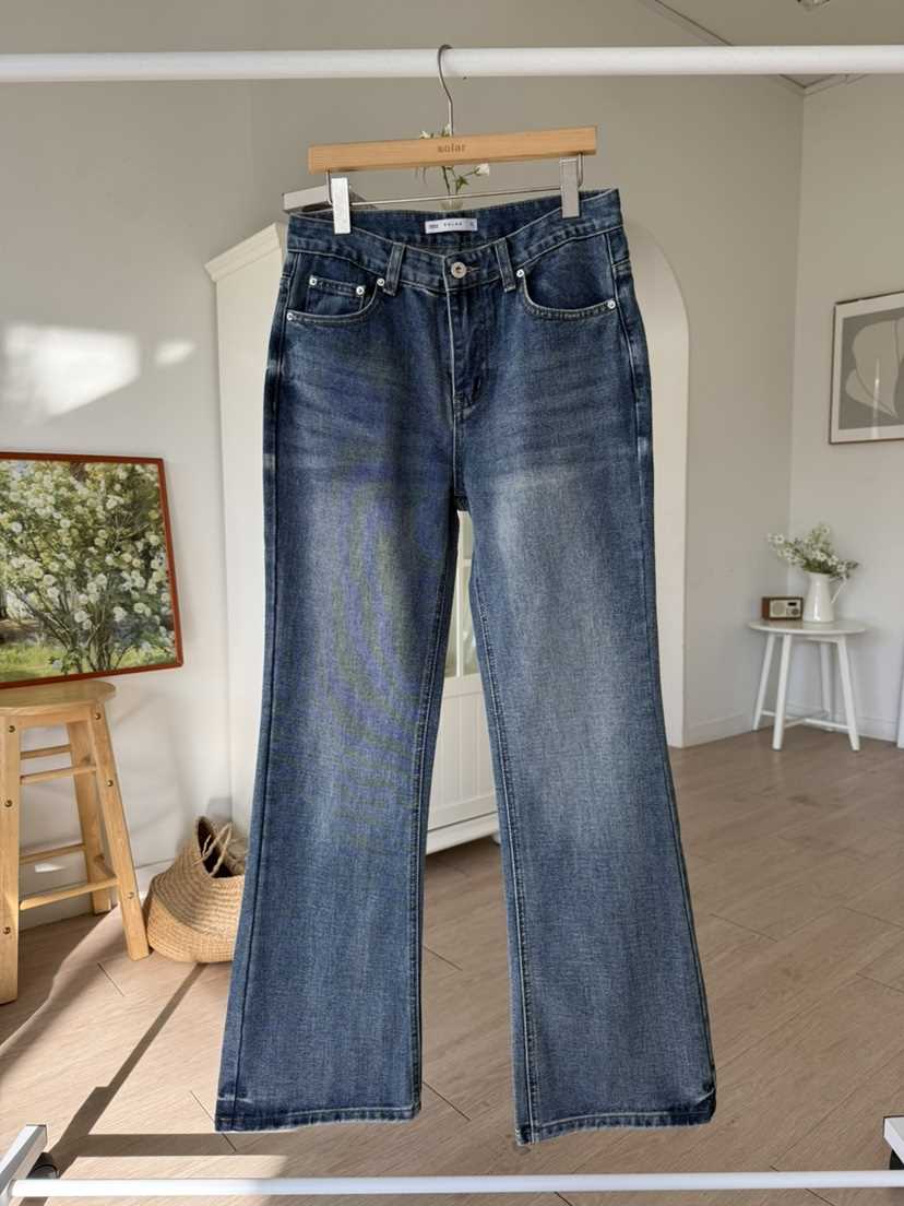 SOLAR韓國直郵女裝新款休閑熱賣時尚人氣26春夏推薦牛仔褲SOLAR牛仔褲