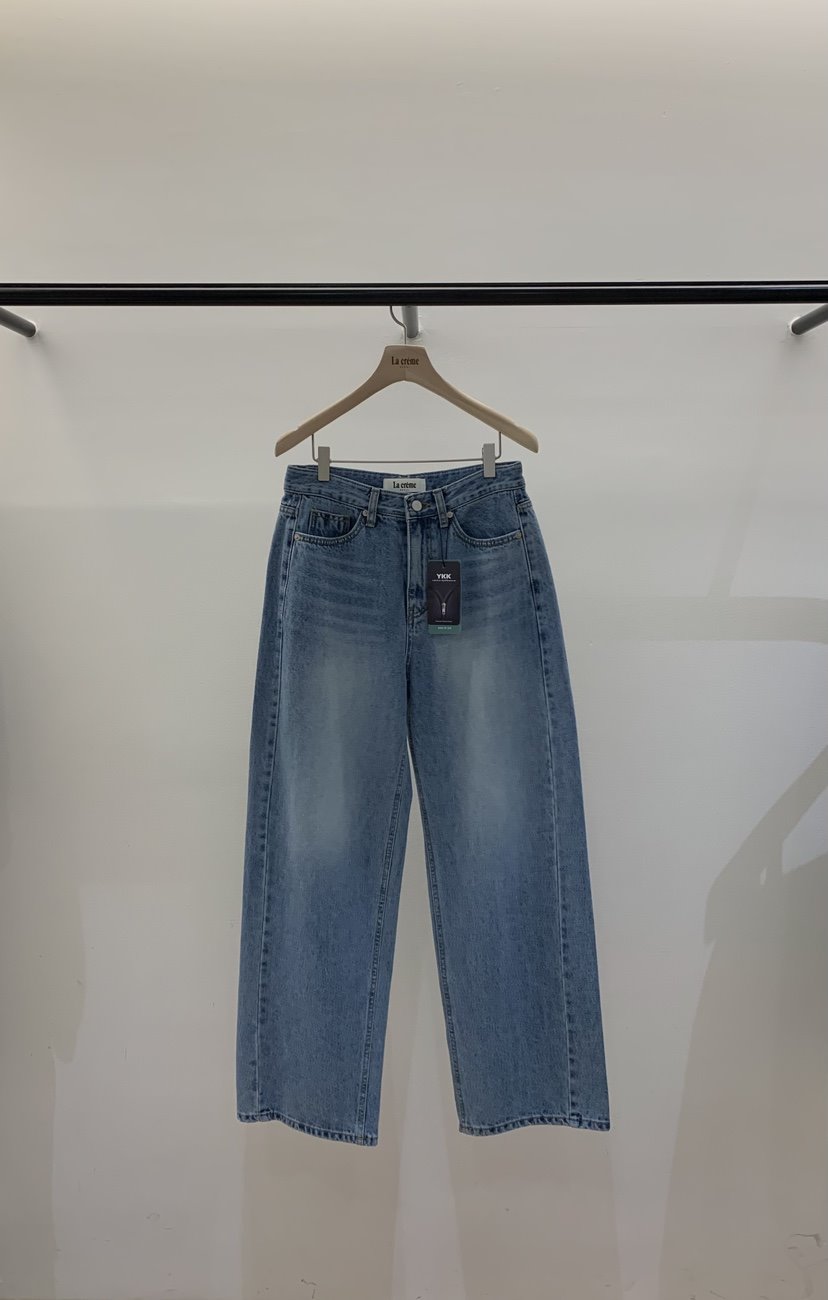 LA CREME韓國直郵女裝新品26春夏推薦休閑真品熱賣牛仔褲LA CREME牛仔褲