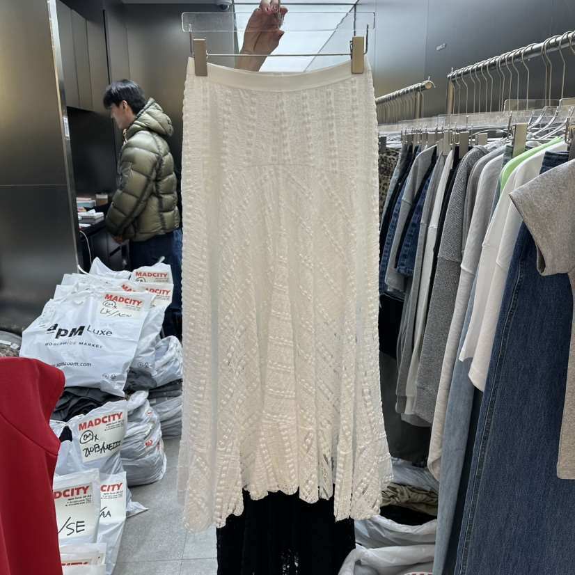 MADCITY/SAGAFURS東大門實拍女裝新款26春夏推薦長裙蕾絲MADCITY/SAGAFURS長裙