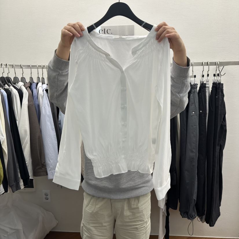 MOANA東大門直郵女裝新品推薦休閑26春夏時尚真品襯衫蕾絲衫MOANA襯衫/蕾絲衫