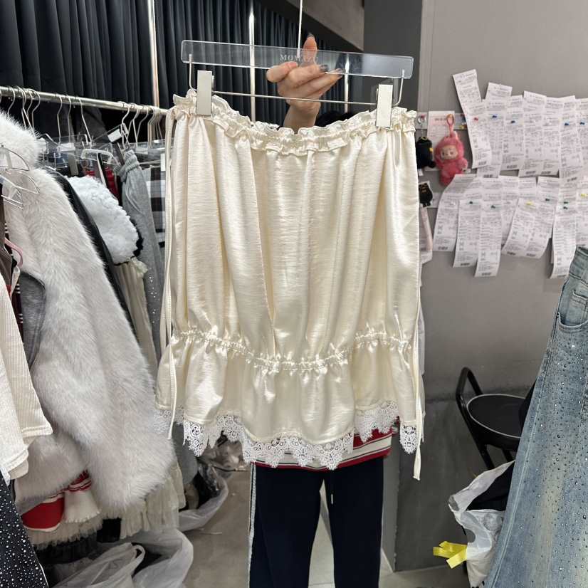 MOMAZU東大門直郵女裝新品熱賣休閑推薦半身裙中短裙蕾絲MOMAZU半身裙/中短裙