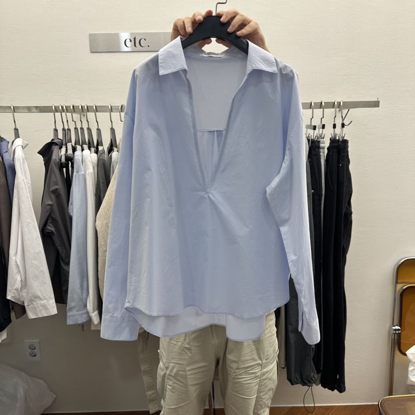 MOANA東大門代購女裝新品熱賣人氣休閑真品襯衫蕾絲衫V領MOANA襯衫/蕾絲衫