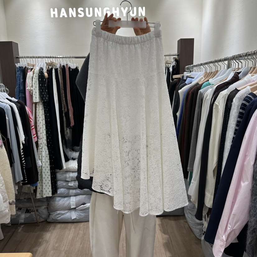 HANSUNGHYUN東大門直郵女裝新品休閑真品人氣推薦長裙蕾絲HANSUNGHYUN長裙