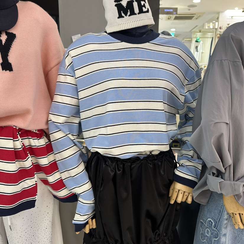 MOMAZU東大門直郵女士新款26春夏人氣推薦休閑真品長袖T恤MOMAZU長袖T恤