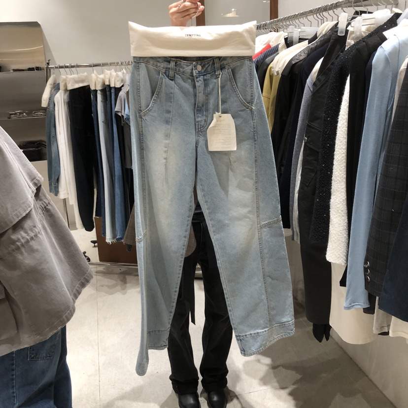 TEMPTING韓國代購女士新款休閑職業熱賣真品人氣26春夏牛仔褲TEMPTING牛仔褲