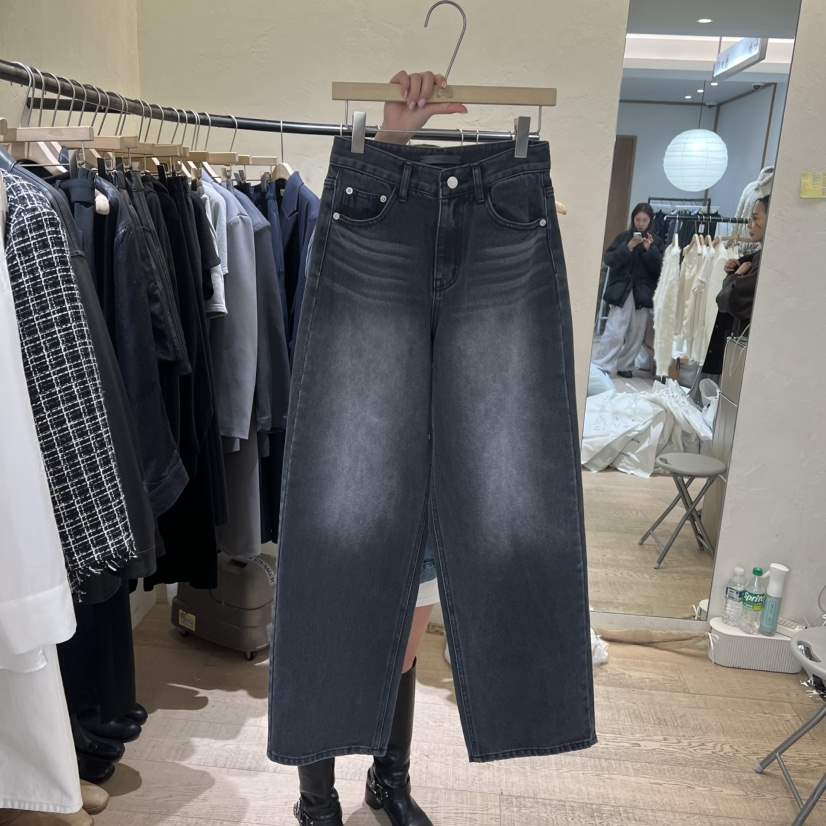 W AND J東大門代購女士新品推薦時尚職業真品休閑牛仔褲W AND J牛仔褲