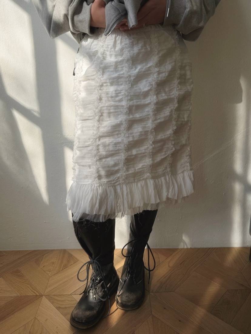 AWESOMESAUCE韓國直郵女裝新品26春夏真品時尚半身裙中短裙AWESOME SAUCE半身裙/中短裙