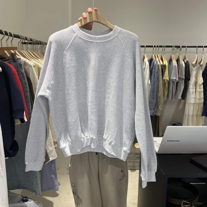 PLATE韓國直郵女士新款熱賣時尚真品人氣休閑26春夏職業衛衣PLATE衛衣