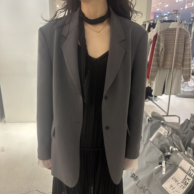 LOVE YOU SO MUCH/MORE THAN YESTERDAY東大門實拍女裝新品職業夾克含腰繩LYSM/MORE THAN YESTERDAY夾克