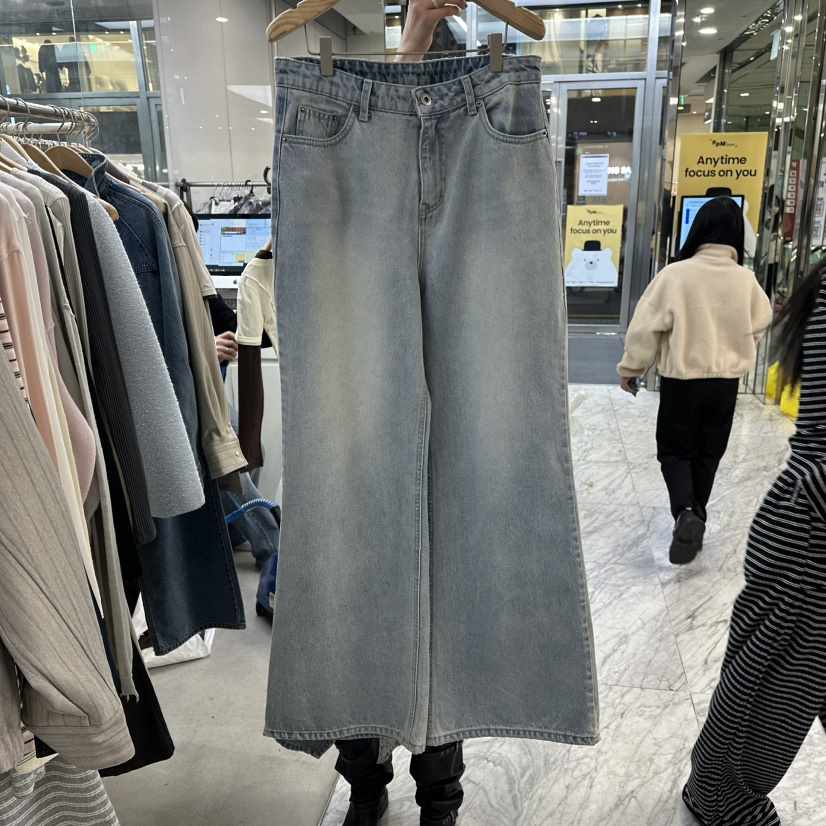 FOUNDATION韓國代購女裝新品熱賣休閑職業26春夏推薦牛仔褲FOUNDATION牛仔褲