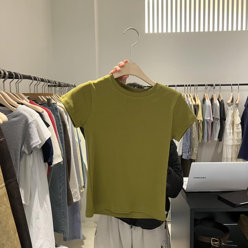 PLATE韓國直郵女士新款熱賣時尚26春夏職業休閑人氣真品T恤PLATET恤