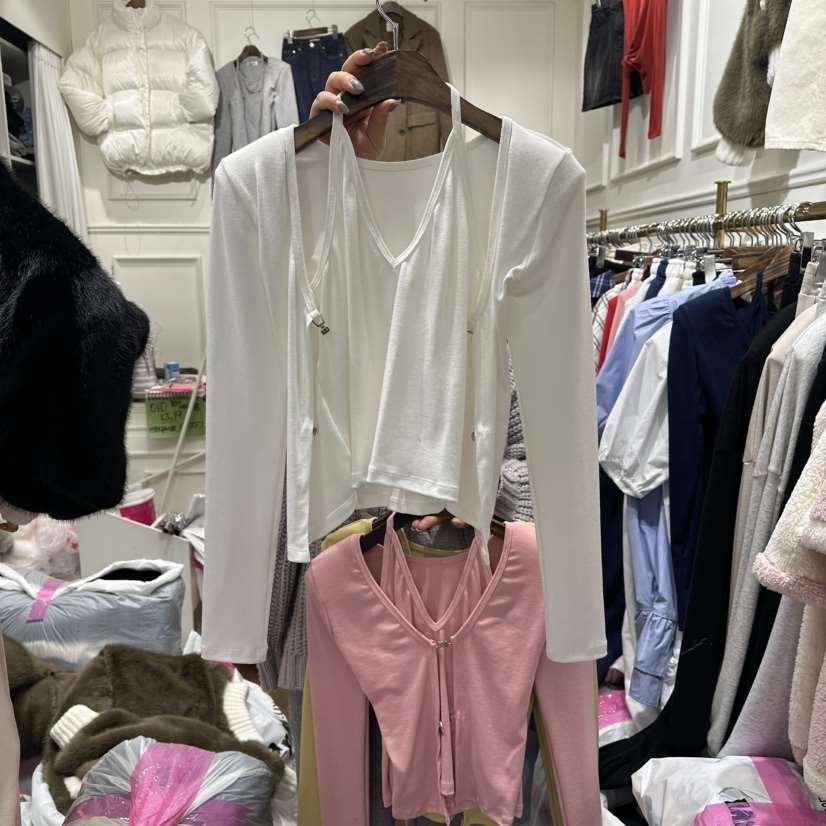 J.RITZY韓國代購女裝新品人氣熱賣26春夏職業長袖T恤假兩件J.RITZY長袖T恤