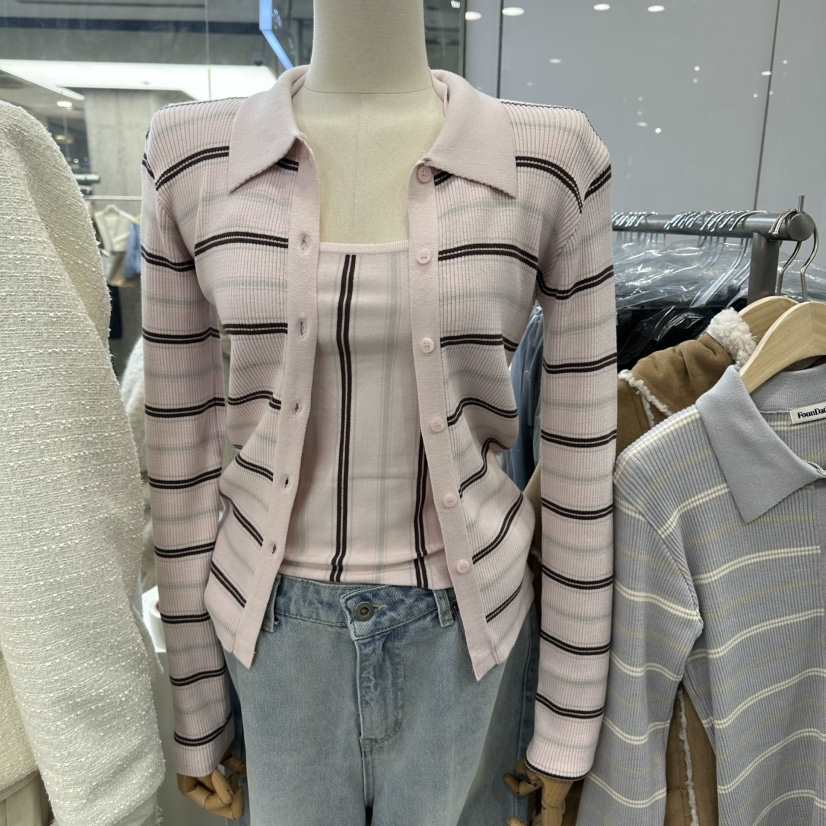 FOUNDATION韓國直郵女士新款真品人氣針織衫不含內搭羊毛衫FOUNDATION針織衫