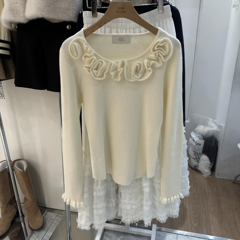 ABLESTUDIO東大門實拍女士新款真品休閑熱賣26春夏針織衫ABLESTUDIO針織衫