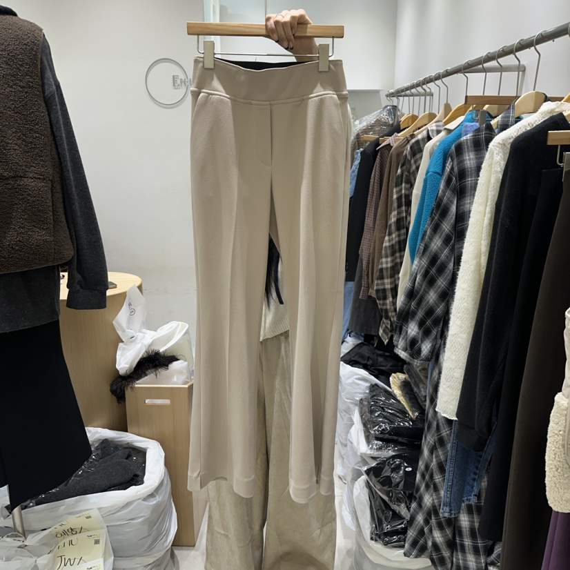 EN.U東大門實拍女士新款休閑時尚26春夏推薦職業休閑褲喇叭EN.U休閑褲