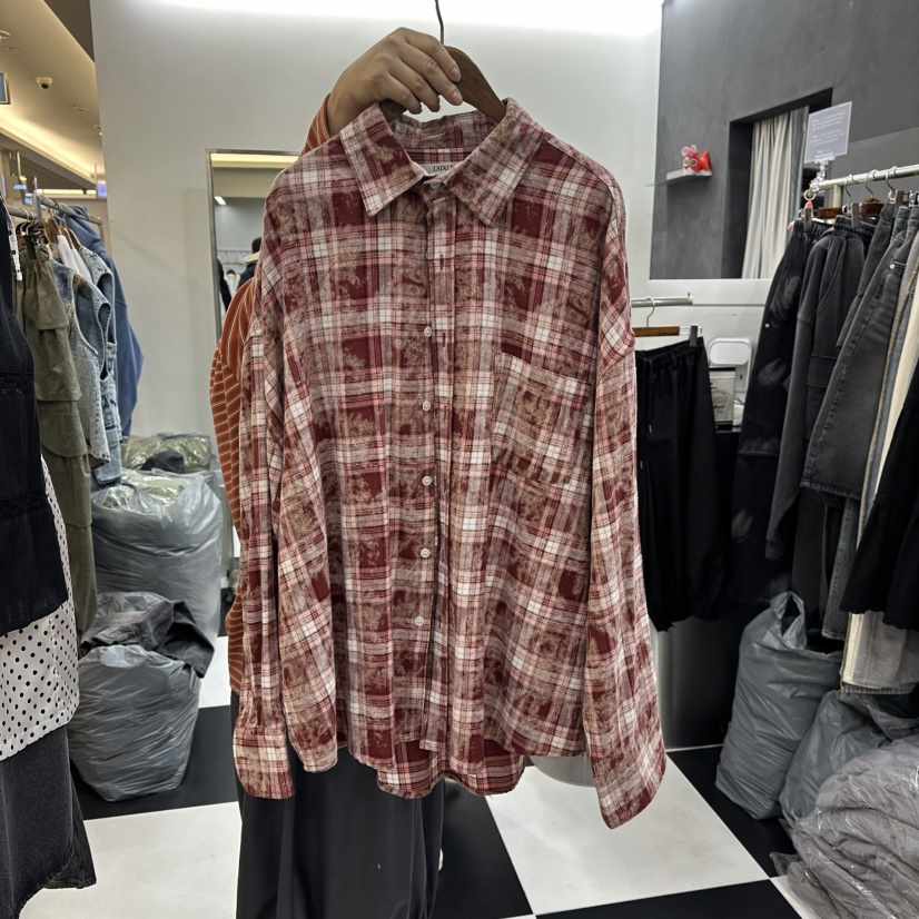 LADYBLACK東大門代購女裝新款人氣休閑推薦襯衫蕾絲衫格子LADYBLACK/THE BLACK襯衫/蕾絲衫