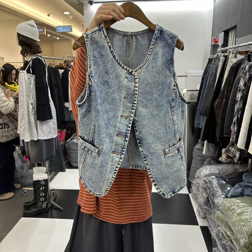 LADYBLACK東大門代購女士新品推薦人氣真品26春夏馬甲紐扣LADYBLACK/THE BLACK馬甲