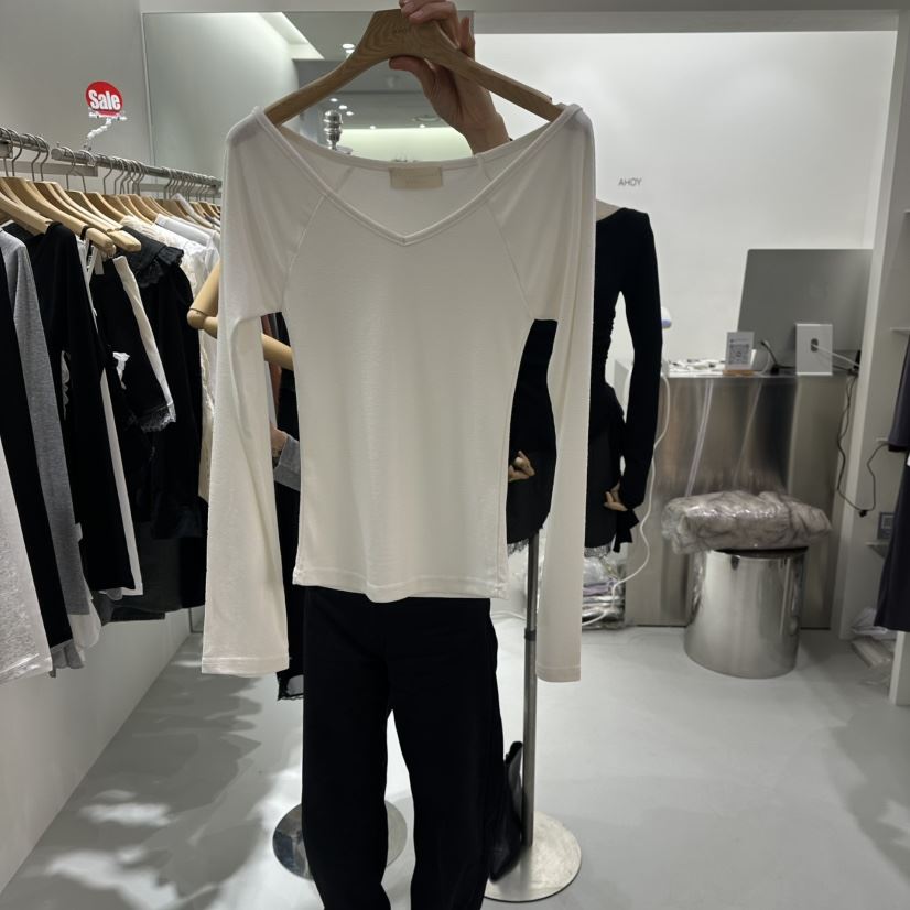 AHOY東大門實拍女裝新款26春夏推薦休閑人氣熱賣真品長袖T恤AHOY長袖T恤