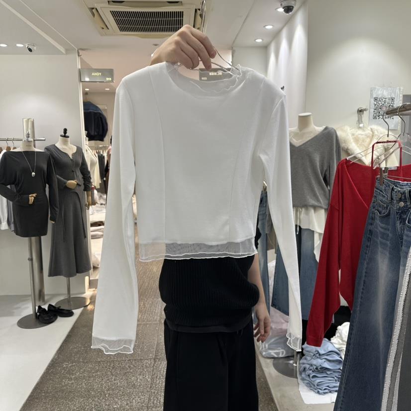BAIE.38韓國直郵女裝新款26春夏職業真品時尚人氣長袖T恤BAIE.38長袖T恤