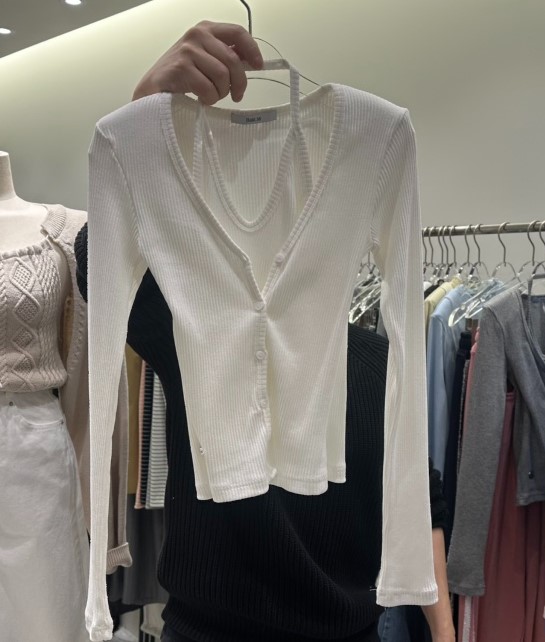 BAIE.38韓國代購女士新款職業休閑時尚真品長袖T恤假兩件BAIE.38長袖T恤