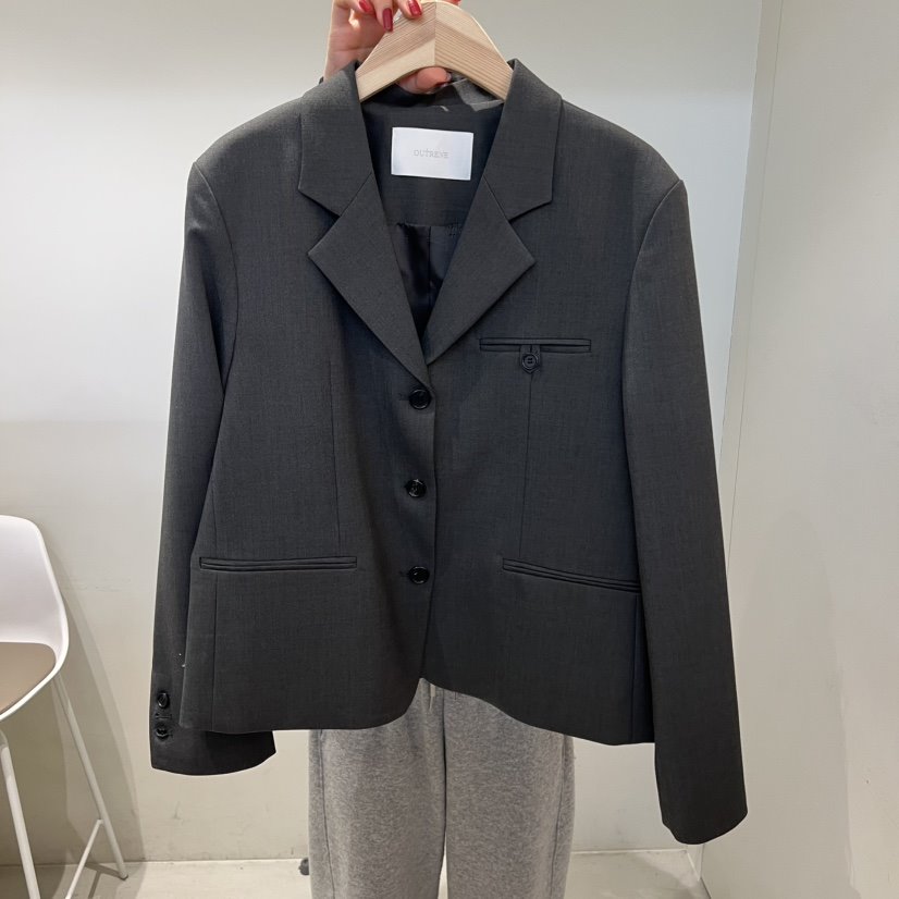 OUTRENE東大門實拍女裝新品職業人氣時尚熱賣休閑26春夏夾克OUTRENE夾克