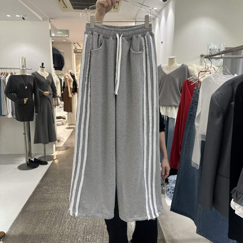 BAIE.38東大門直郵女士新款推薦時尚職業休閑褲斜紋布蕾絲BAIE.38休閑褲