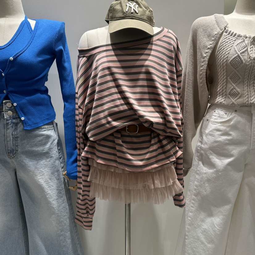 BAIE.38東大門代購女士新品26春夏職業真品休閑熱賣長袖T恤BAIE.38長袖T恤