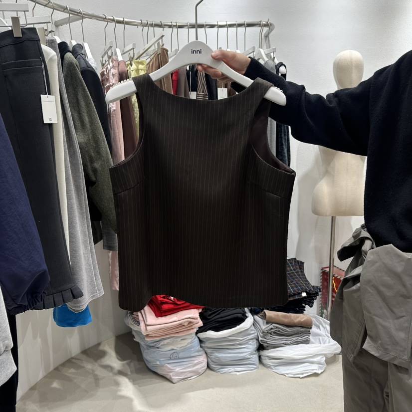 INNI韓國直郵女裝新款職業時尚26春夏人氣推薦真品吊帶背心inni吊帶/背心