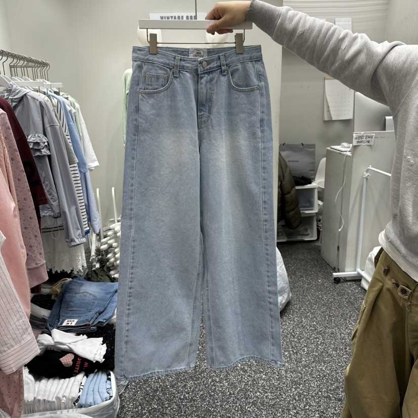 VINTAGE 888韓國代購女裝新款時尚人氣熱賣真品26春夏牛仔褲VINTAGE888/TRIPLE EIGHT牛仔褲