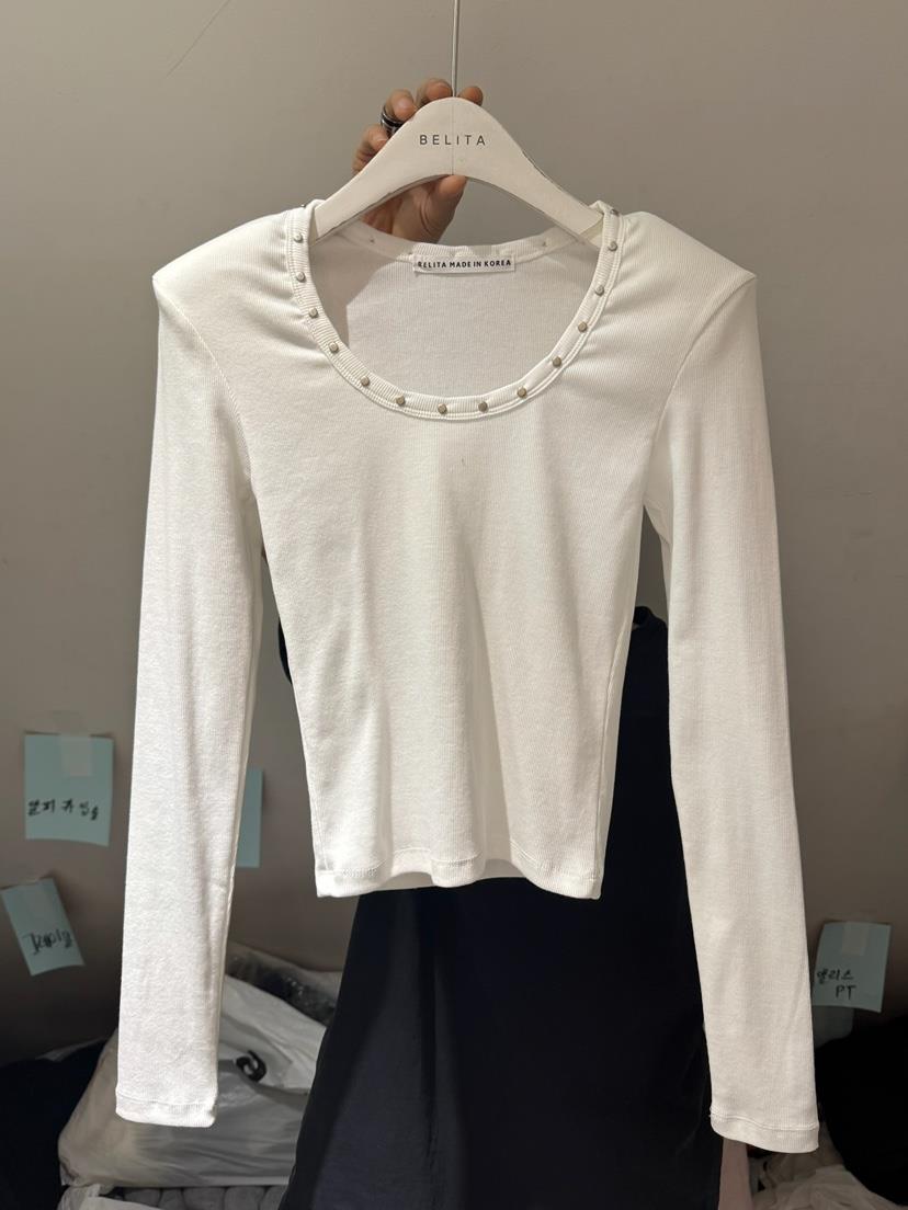 BELITA-L韓國代購女裝新款人氣休閑職業熱賣真品長袖T恤BELITA-L長袖T恤