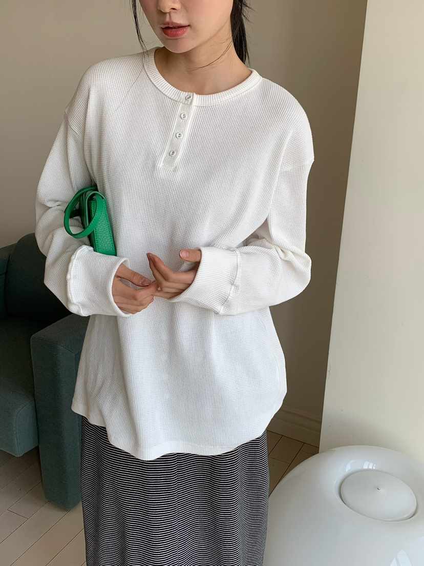 LOVE MY SANTA東大門實拍女士新款推薦人氣職業長袖T恤Santa/LOVE MY SANTA長袖T恤