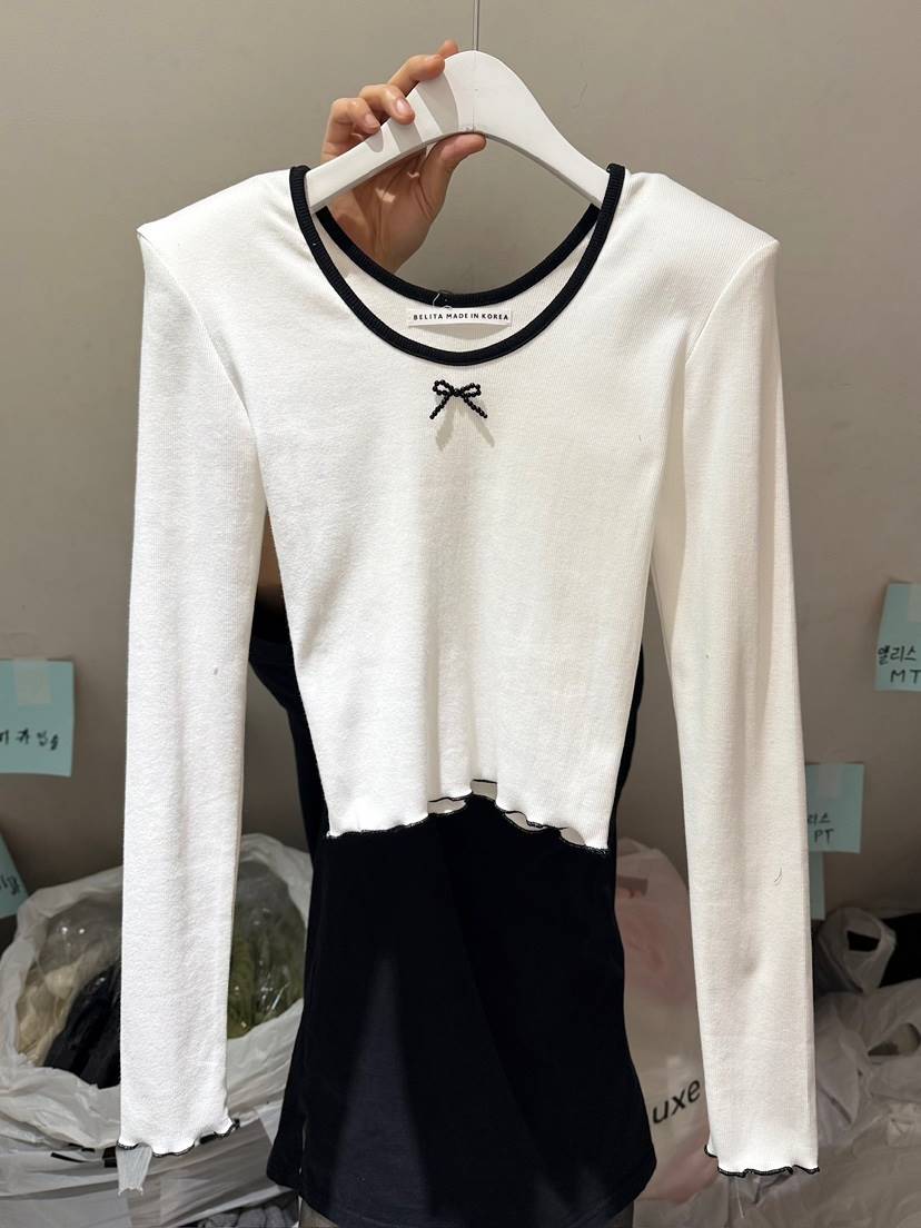 BELITA-L韓國代購女士新品熱賣時尚人氣26春夏休閑長袖T恤BELITA-L長袖T恤