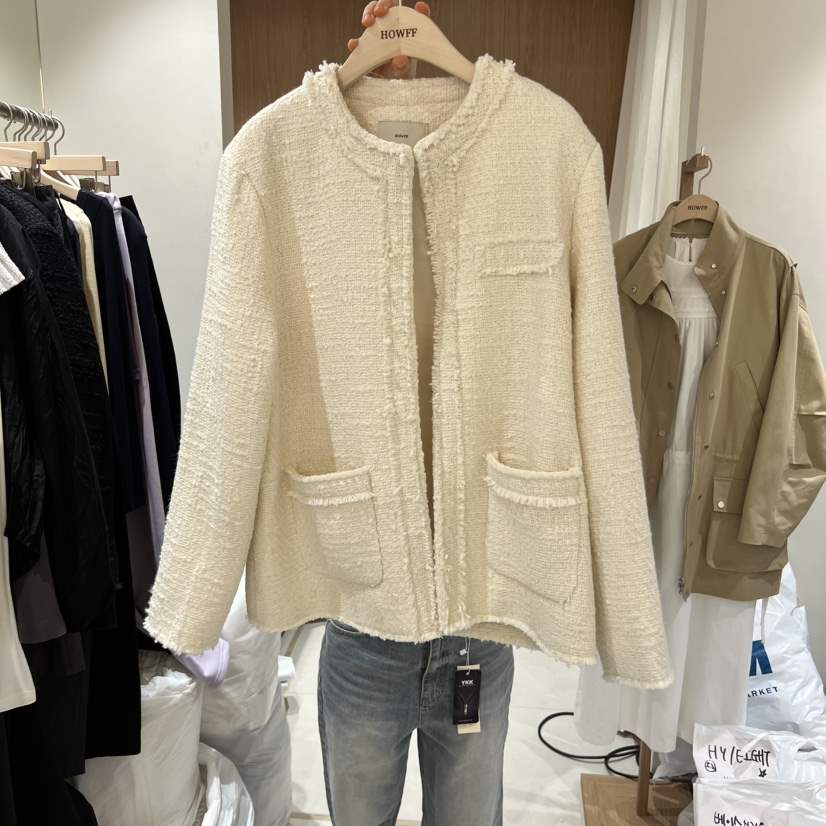 HOWFF東大門直郵女士新品時尚推薦人氣26春夏熱賣夾克粗花呢HOWFF夾克