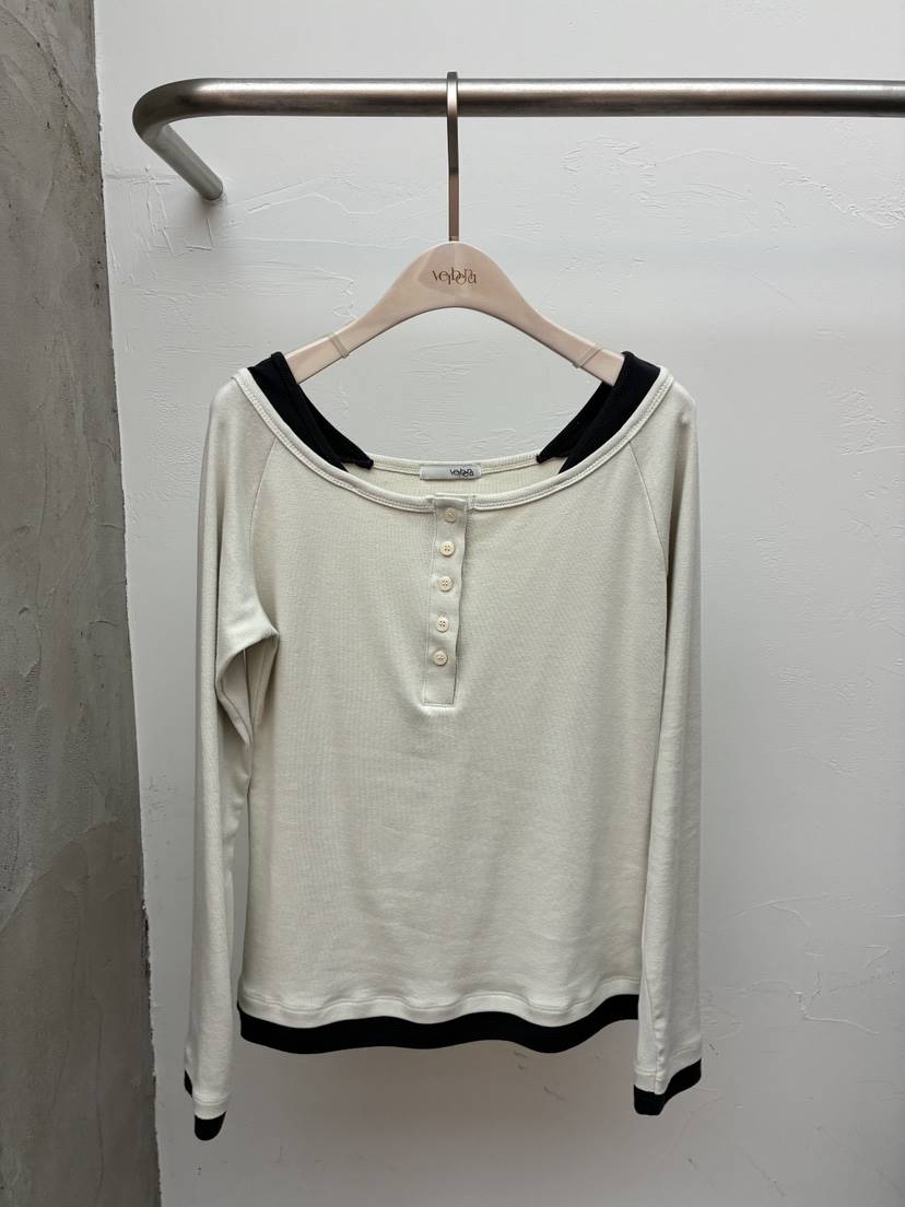 Verbena東大門實拍女裝新品熱賣職業26春夏推薦人氣長袖T恤Verbena長袖T恤