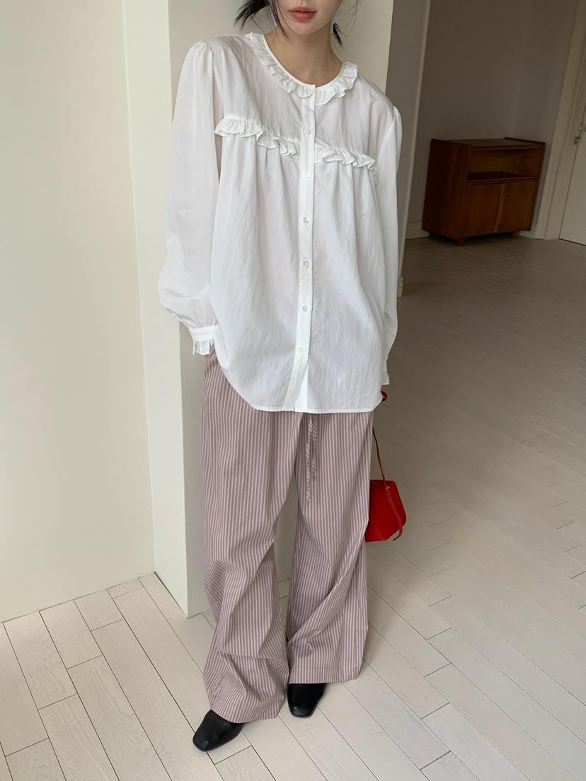 LOVE MY SANTA韓國直郵女士新款時尚推薦真品襯衫蕾絲衫Santa/LOVE MY SANTA襯衫/蕾絲衫