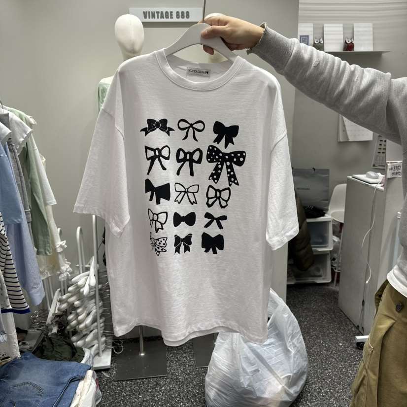 VINTAGE 888東大門直郵女裝新品26春夏職業人氣休閑推薦T恤VINTAGE888/TRIPLE EIGHTT恤