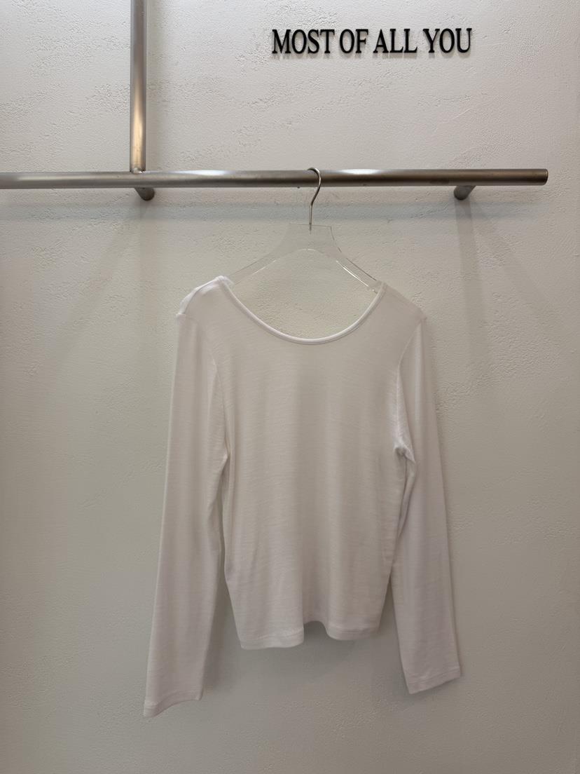 MOST OF ALL U韓國代購女裝新款真品推薦時尚長袖T恤天絲MOST OF ALL U長袖T恤