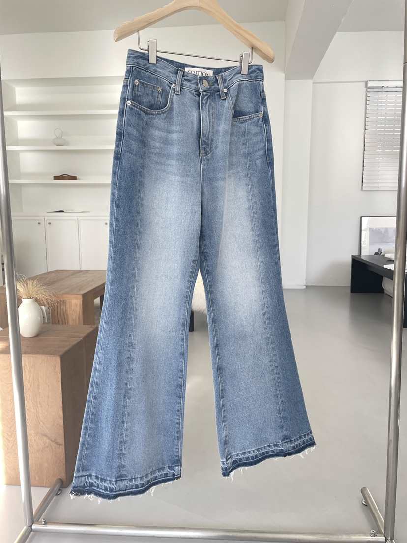 EDITION-P東大門代購女裝新款推薦真品26春夏休閑牛仔褲EDITION/CHAHEE牛仔褲