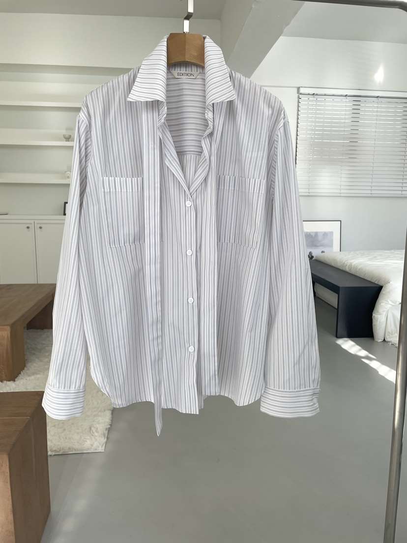 EDITION-P東大門直郵女士新款熱賣時尚襯衫蕾絲衫含脖帶EDITION/CHAHEE襯衫/蕾絲衫