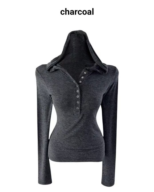 BUTTON 12東大門實拍女士新品26春夏職業熱賣休閑長袖T恤BUTTON 12長袖T恤