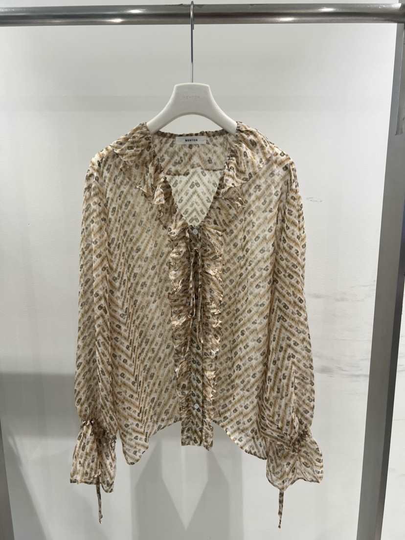 MENTOR東大門實拍女士新品推薦時尚熱賣26春夏襯衫蕾絲衫MENTOR襯衫/蕾絲衫