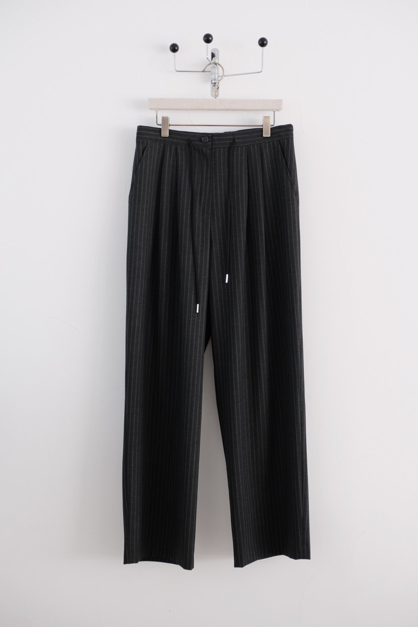 SORBET/FLAT WHITE東大門代購女士新款人氣26春夏休閑褲條紋SORBET/FLAT WHITE休閑褲