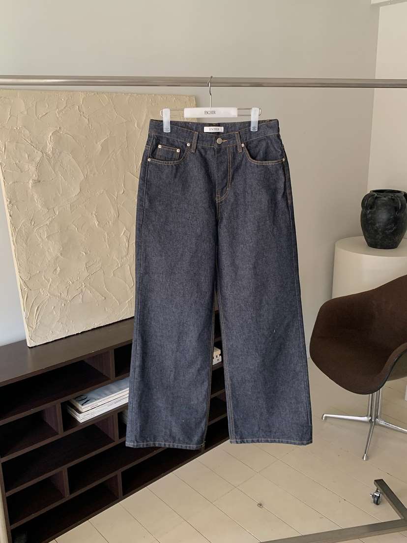 ESCHER東大門代購女裝新品熱賣職業時尚26春夏牛仔褲不褪色ESCHER牛仔褲