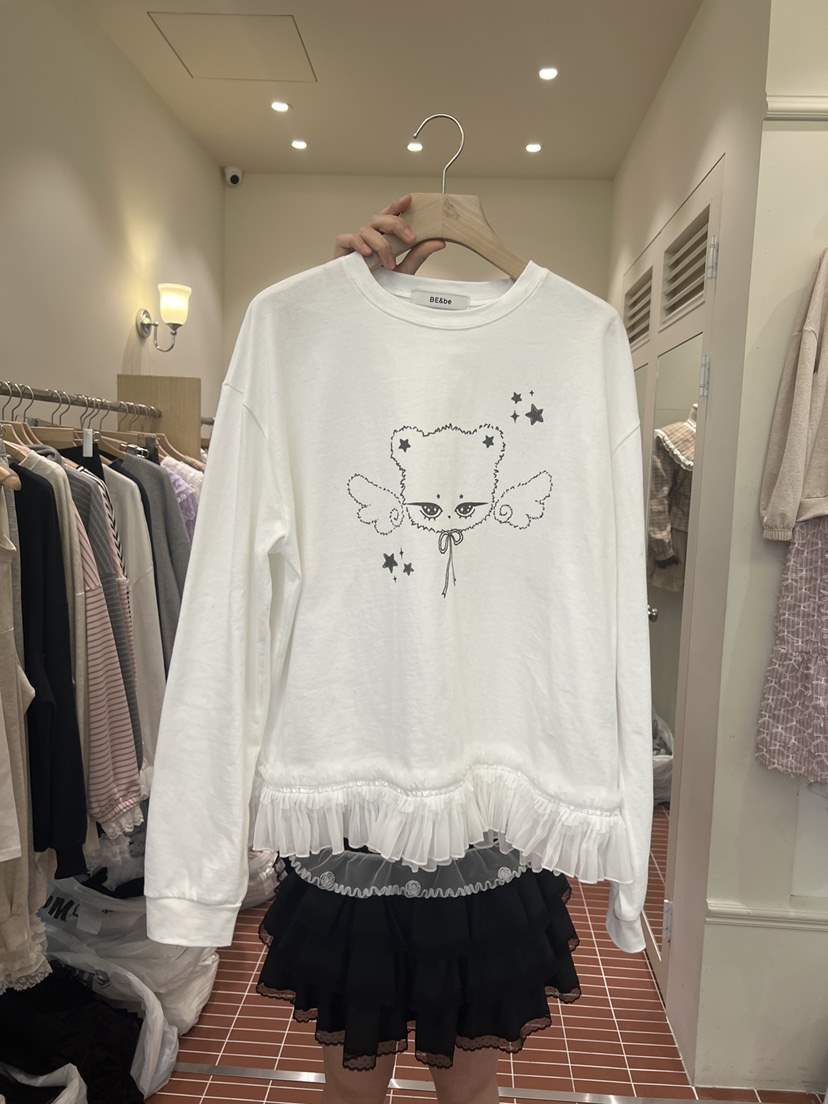 BE&amp;BE韓國直郵女士新品職業熱賣休閑真品26春夏長袖T恤BE&be長袖T恤
