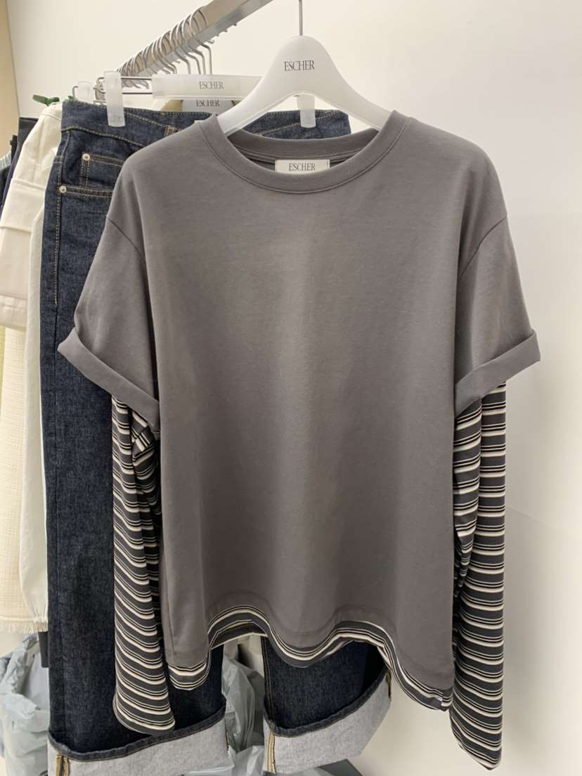 ESCHER東大門實拍女士新品職業休閑推薦時尚真品26春夏長袖T恤ESCHER長袖T恤