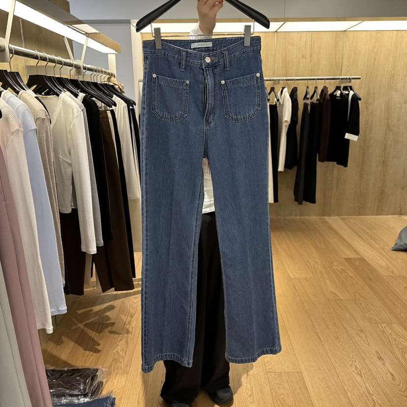 LEFANCY東大門代購女裝新款熱賣26春夏真品時尚休閑牛仔褲LEFANCY牛仔褲